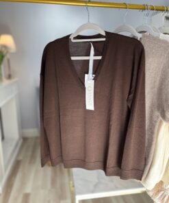 Sweter MIST/ ciemna czekolada