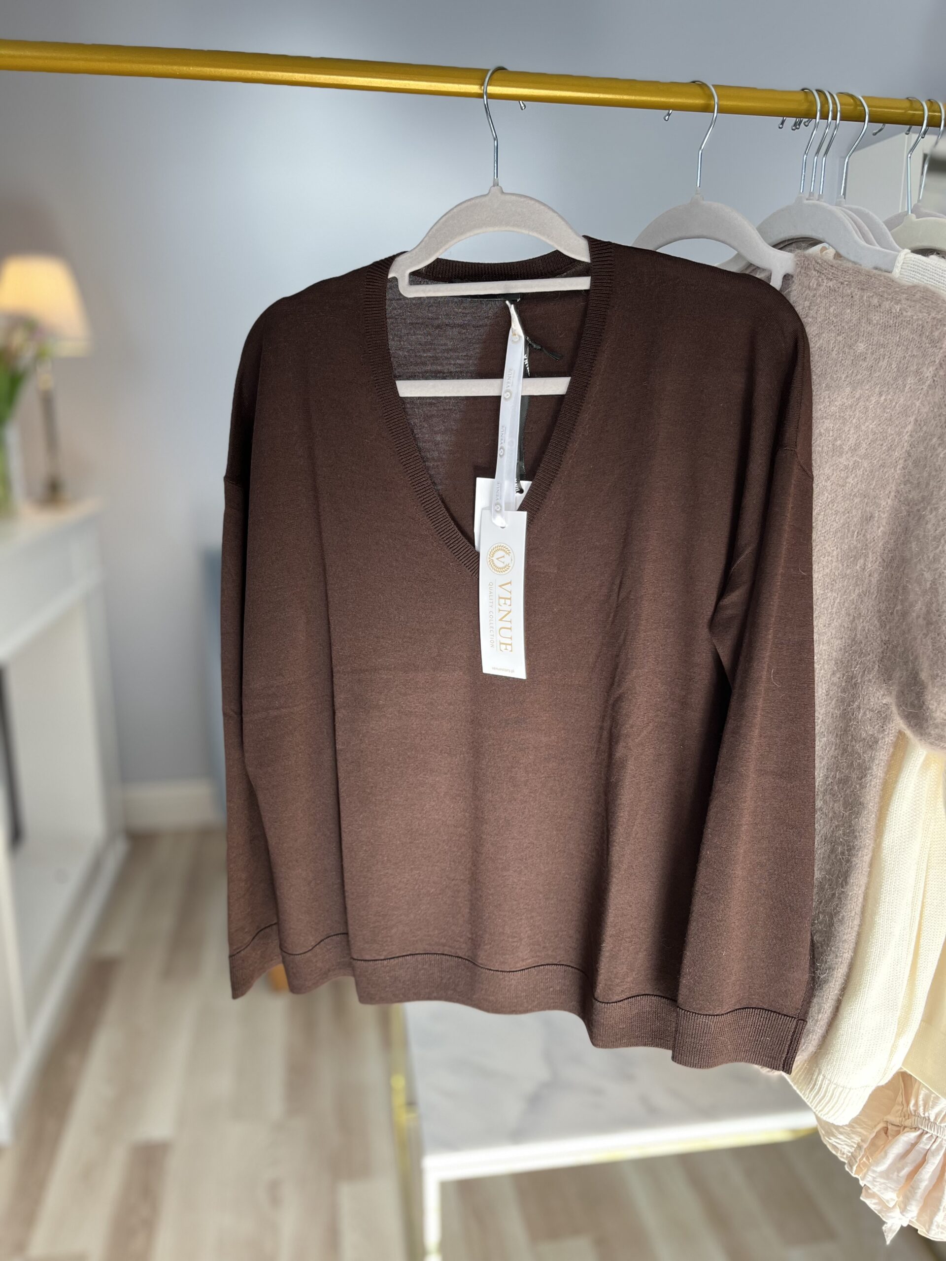 Sweter MIST/ ciemna czekolada
