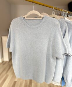 Sweter AMELIA baby alpaca/ błękit