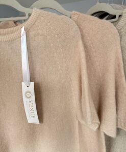 Alternative view of Sweter AMELIA baby alpaca/ pastelowy róż brzoskwiniowy