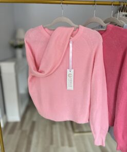 Alternative view of Sweter AMELIA LONG PETIT baby alpaca/ słodki róż