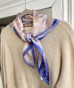 APASZKA JEDWAB 100% ART SKY