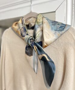 APASZKA JEDWAB 100% GOLD&LOVE