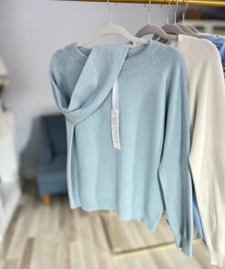 Alternative view of Sweter MIA/ błękit miętowy