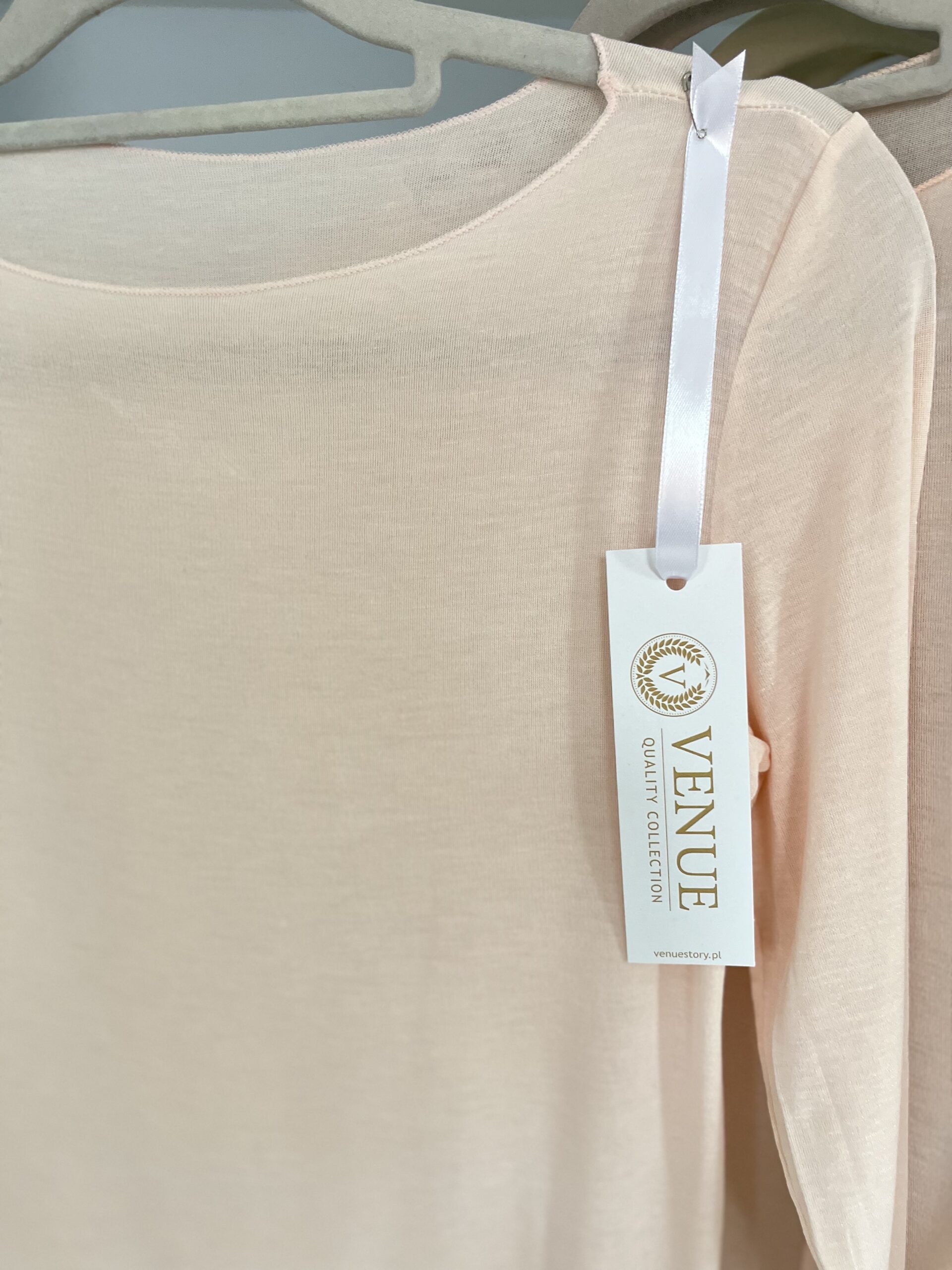 Bluzka BODY/ cashmere bardzo jasny róż - obrazek 3