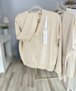 Kardigan SUMMER/ jasny beż