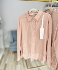 Koszula 100% bawełna ELLA/ pudrowy róż