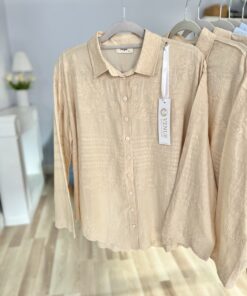 Koszula 100% bawełna DAFNE/ jasny beż