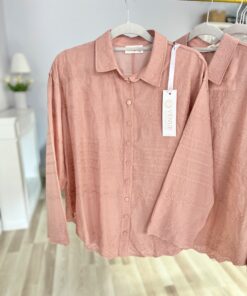 Koszula 100% bawełna DAFNE/ pudrowy róż