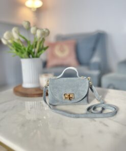 Alternative view of Zamszowa torebka MIU/ ciemny jeans