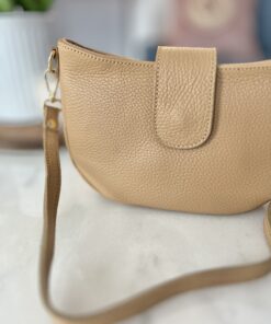 Alternative view of Skórzana torebka SISI/ słony karmel