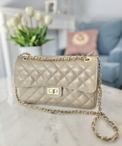 Alternative view of Skórzana torebka DIANA/ szlachetny beż