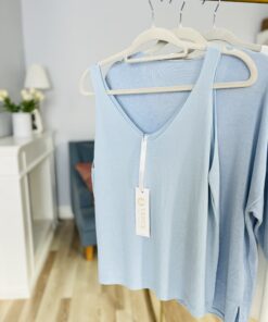 TOP MINIMAL/ błękit