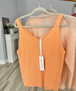 TOP MINIMAL/ brzoskwiniowy