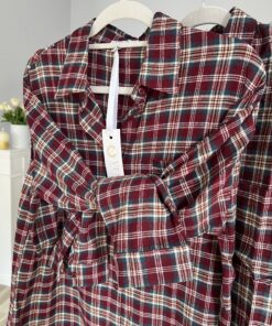 Alternative view of Koszula 100% bawełna/ granat+burgund L/XL