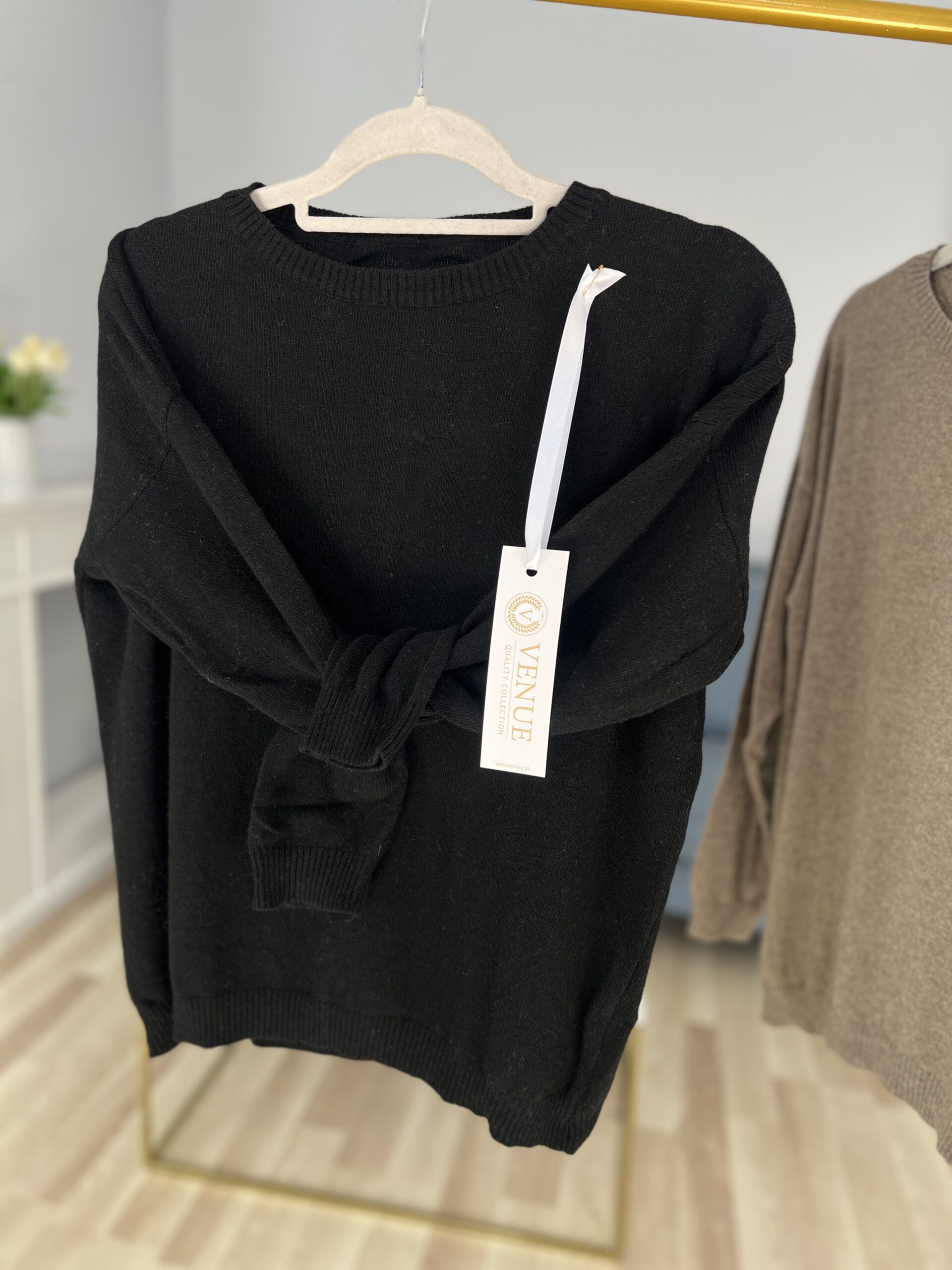 Sweter BASIC KASZMIR/ czerń