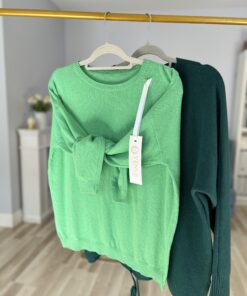 Sweter BASIC KASZMIR/ promienna zieleń