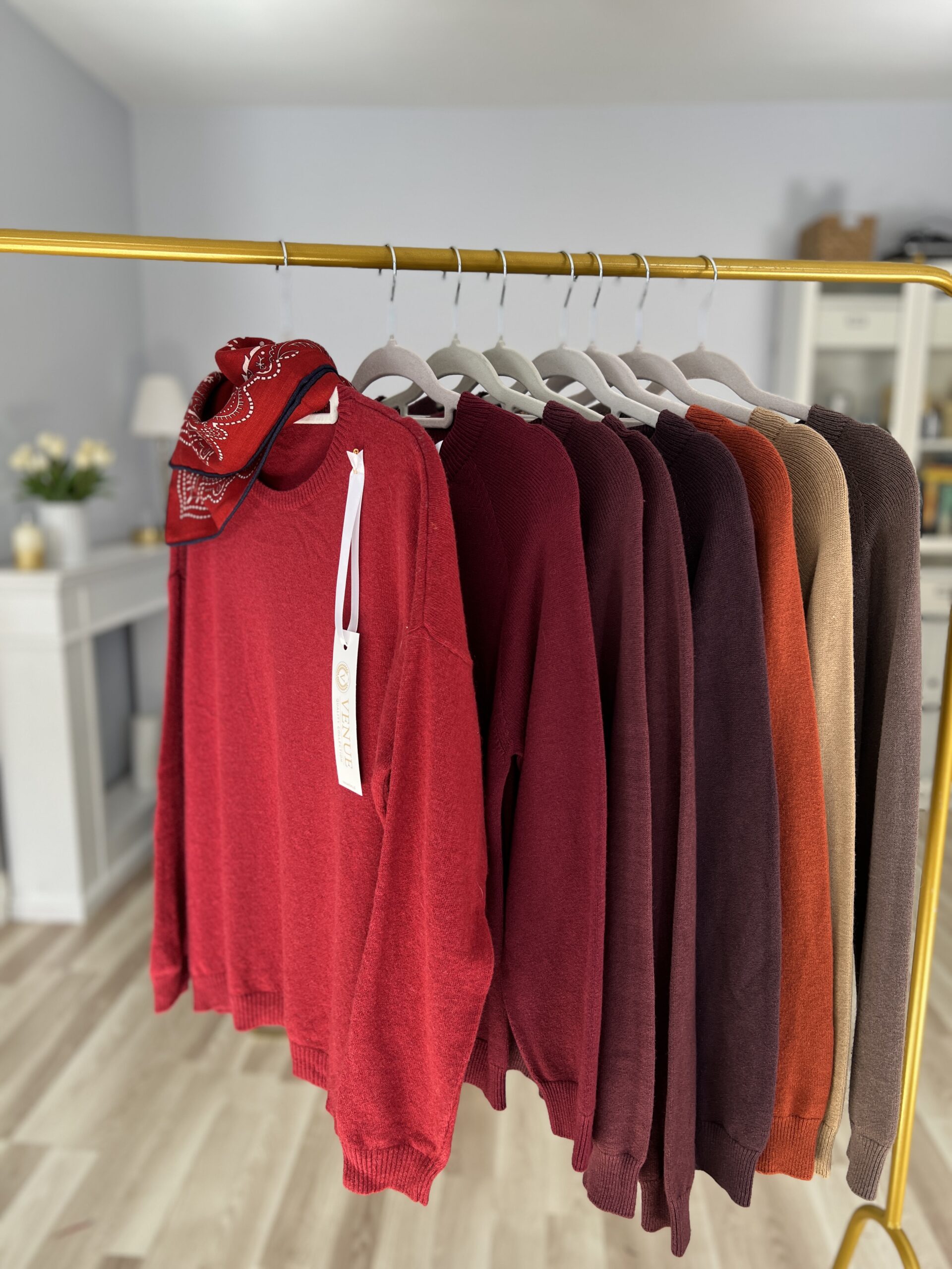 Sweter MIA/ ceglany cynamon - obrazek 4