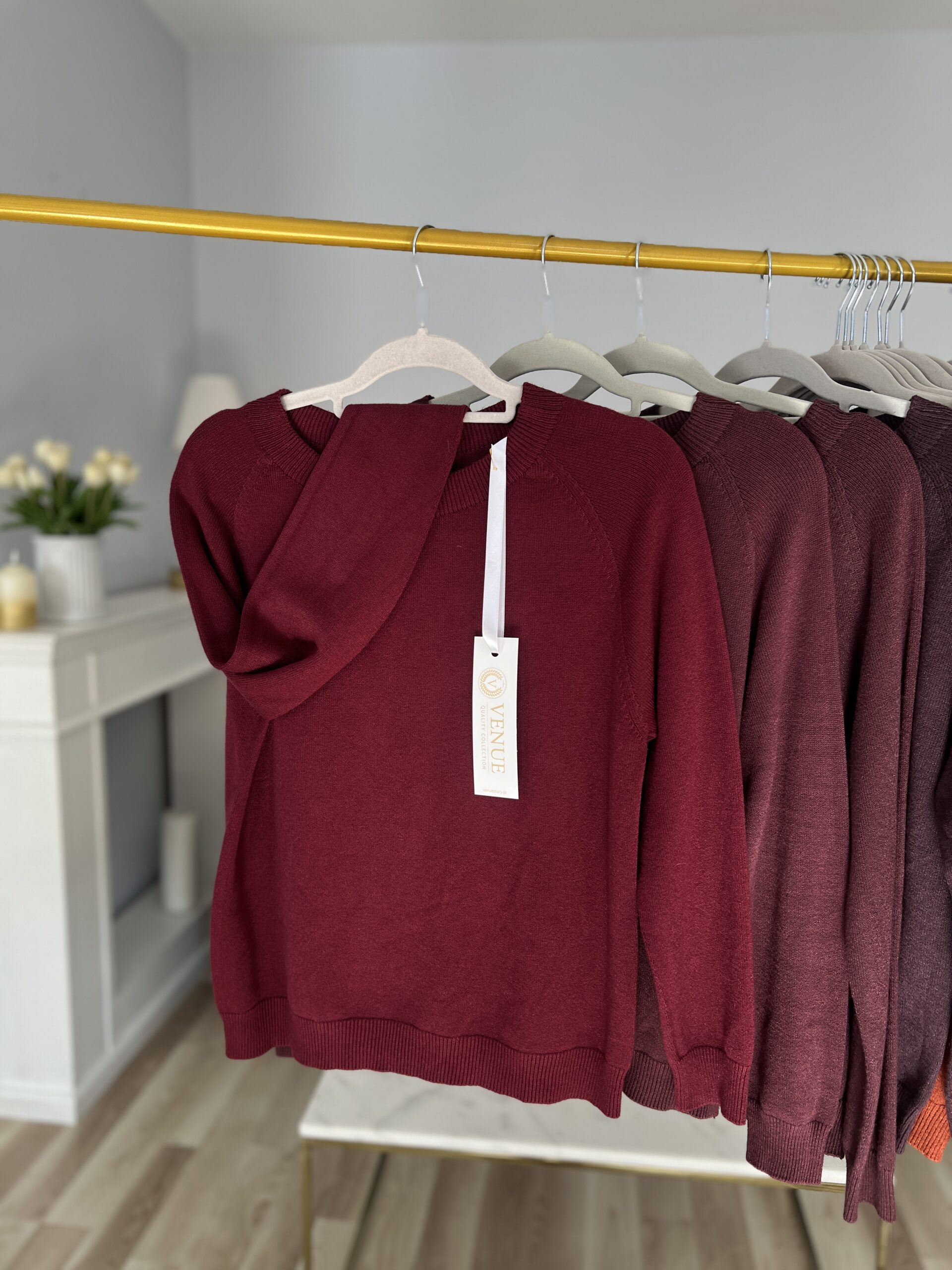 Sweter MIA/ jasny bakłażan