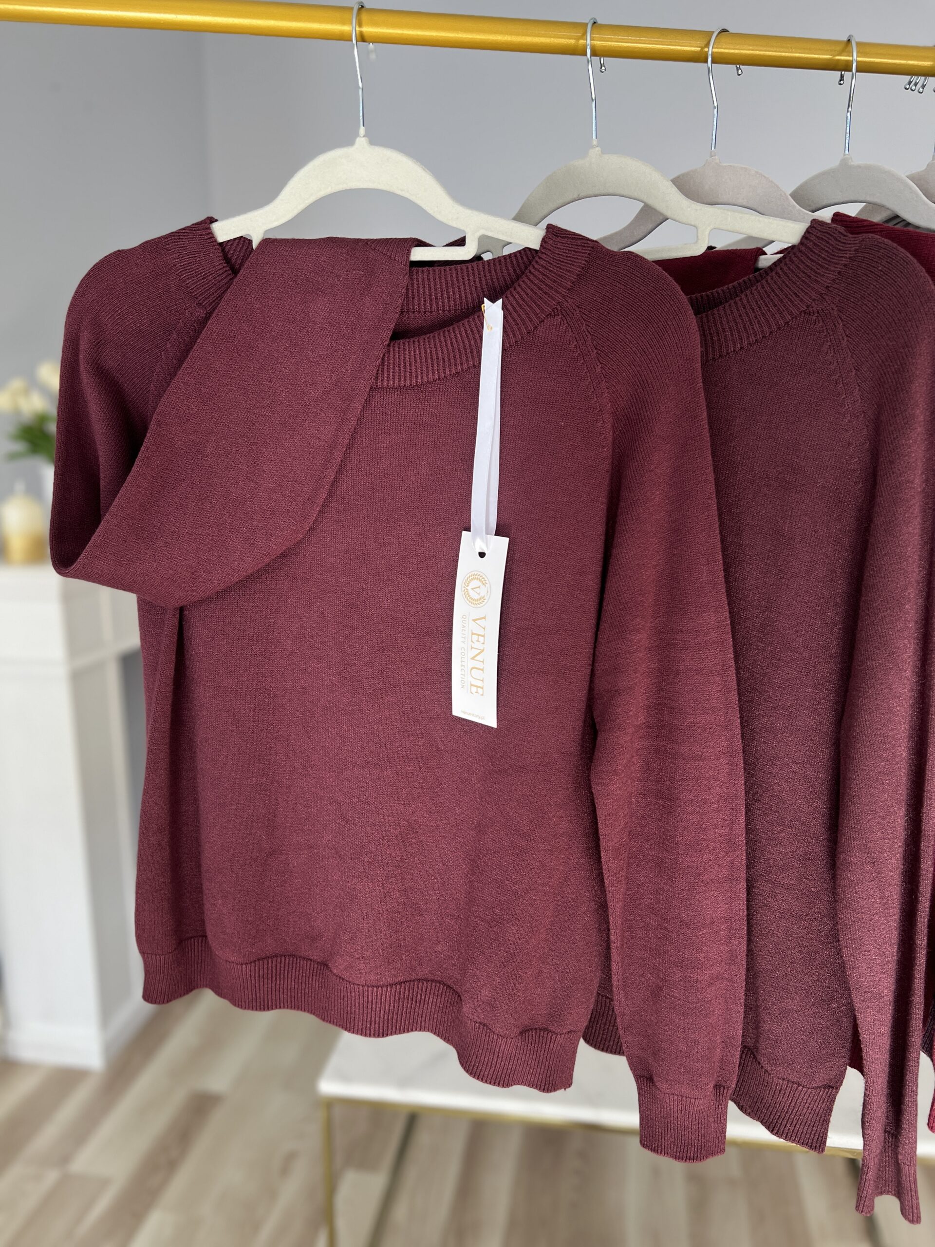 Sweter MIA/ bakłażan