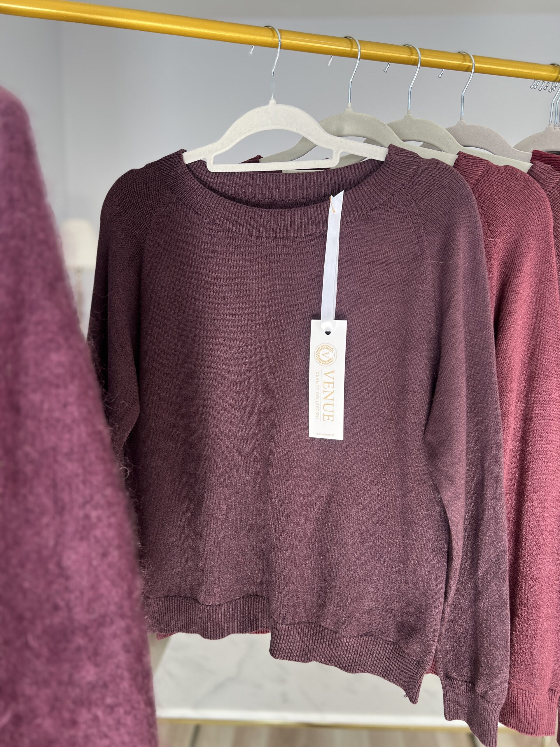 Sweter MIA/ ciemna śliwka