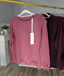 Sweter MIA/ zgaszona jasna jagoda