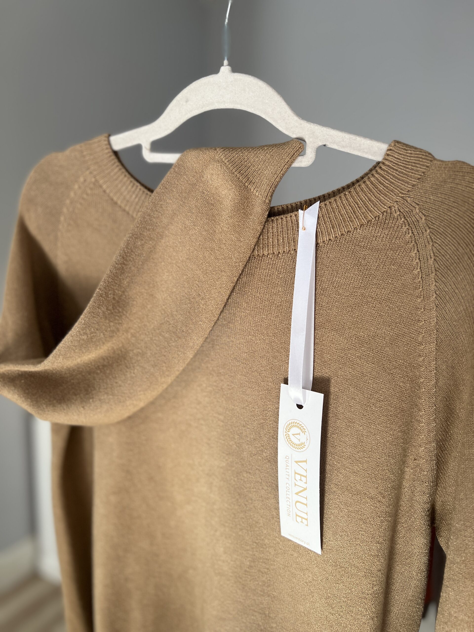 Sweter MIA/ camelowy beż - obrazek 2