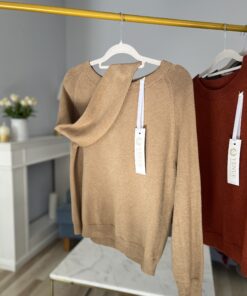 Sweter MIA/ camelowy beż
