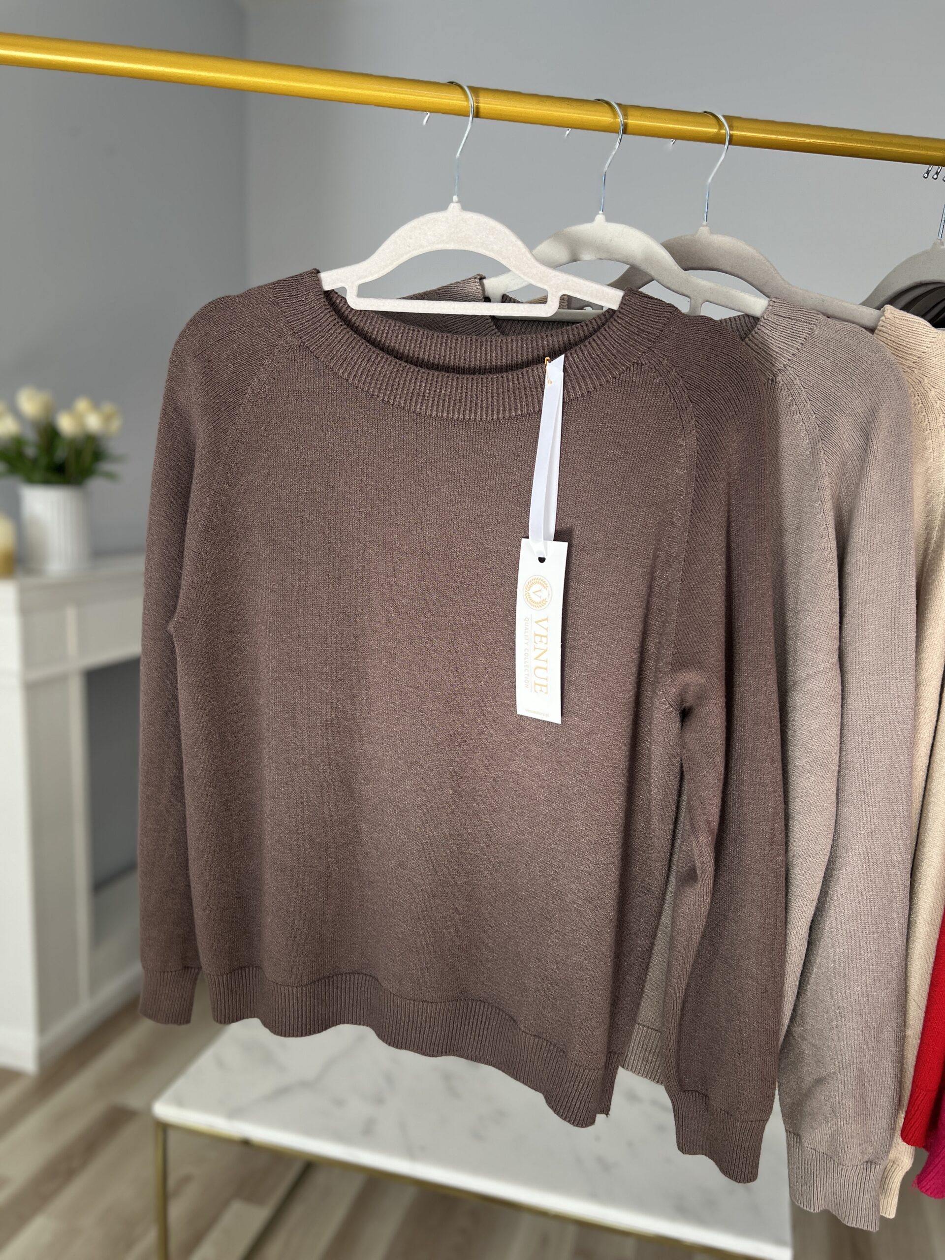 Sweter MIA/ kakaowy brąz