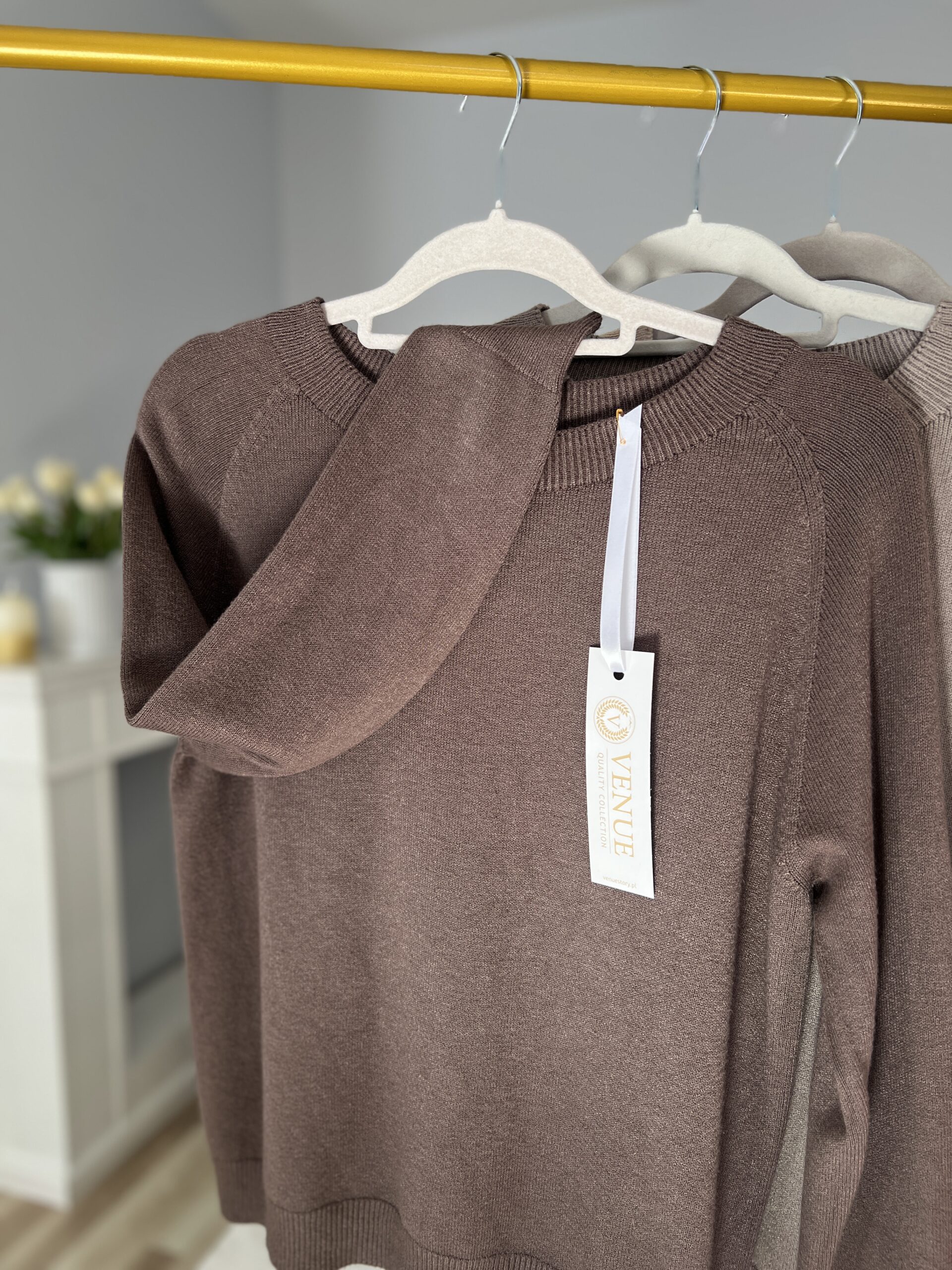 Sweter MIA/ kakaowy brąz - obrazek 2