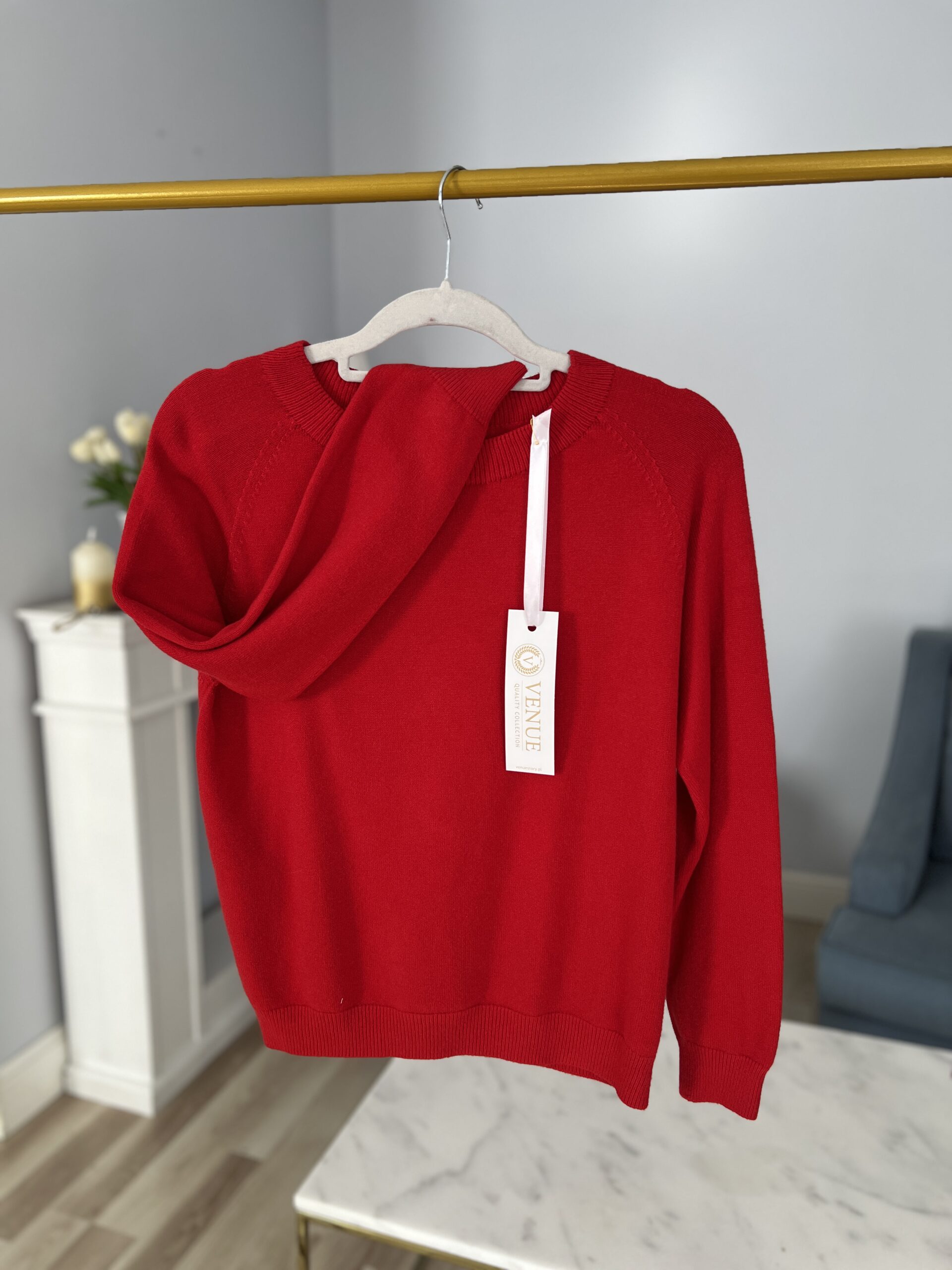 Sweter MIA/ makowa czerwień