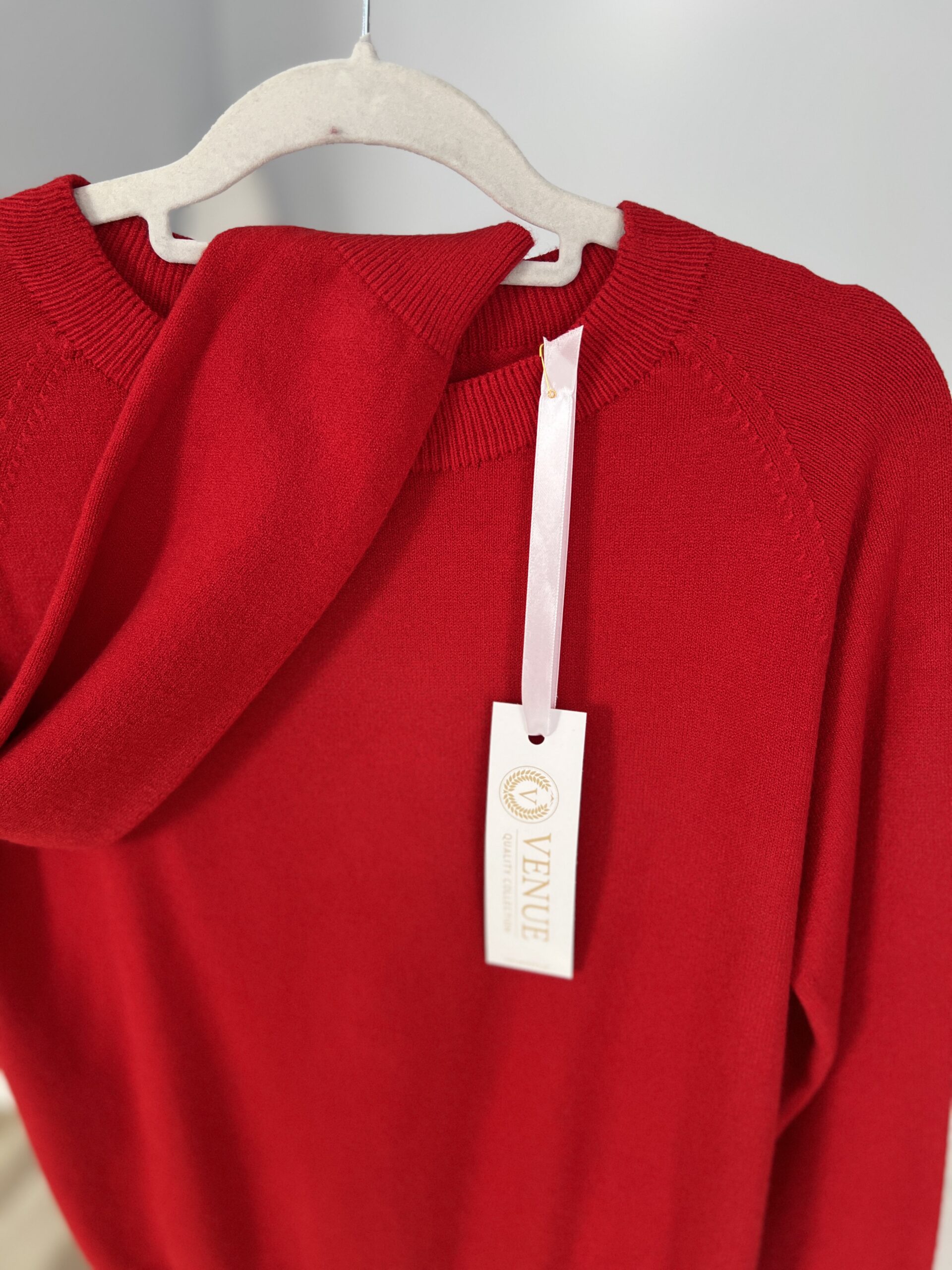 Sweter MIA/ makowa czerwień - obrazek 2