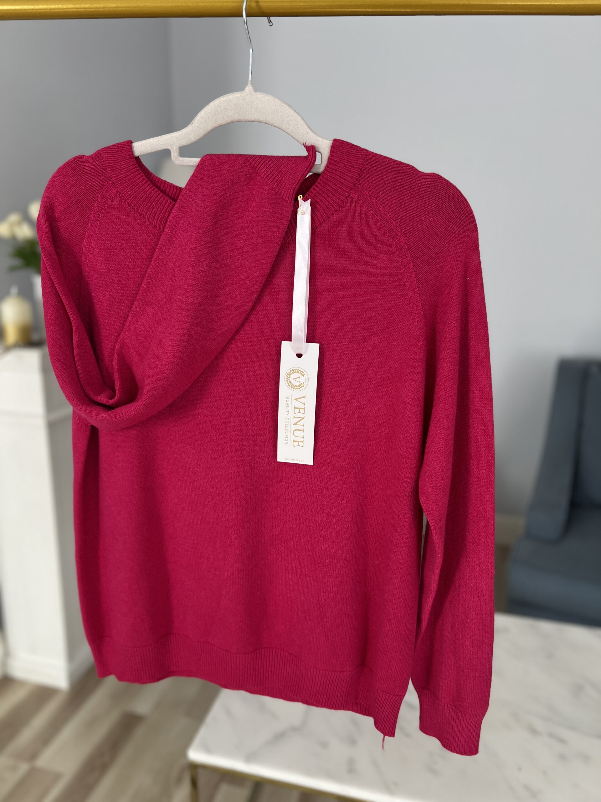 Sweter MIA/ mocny róż