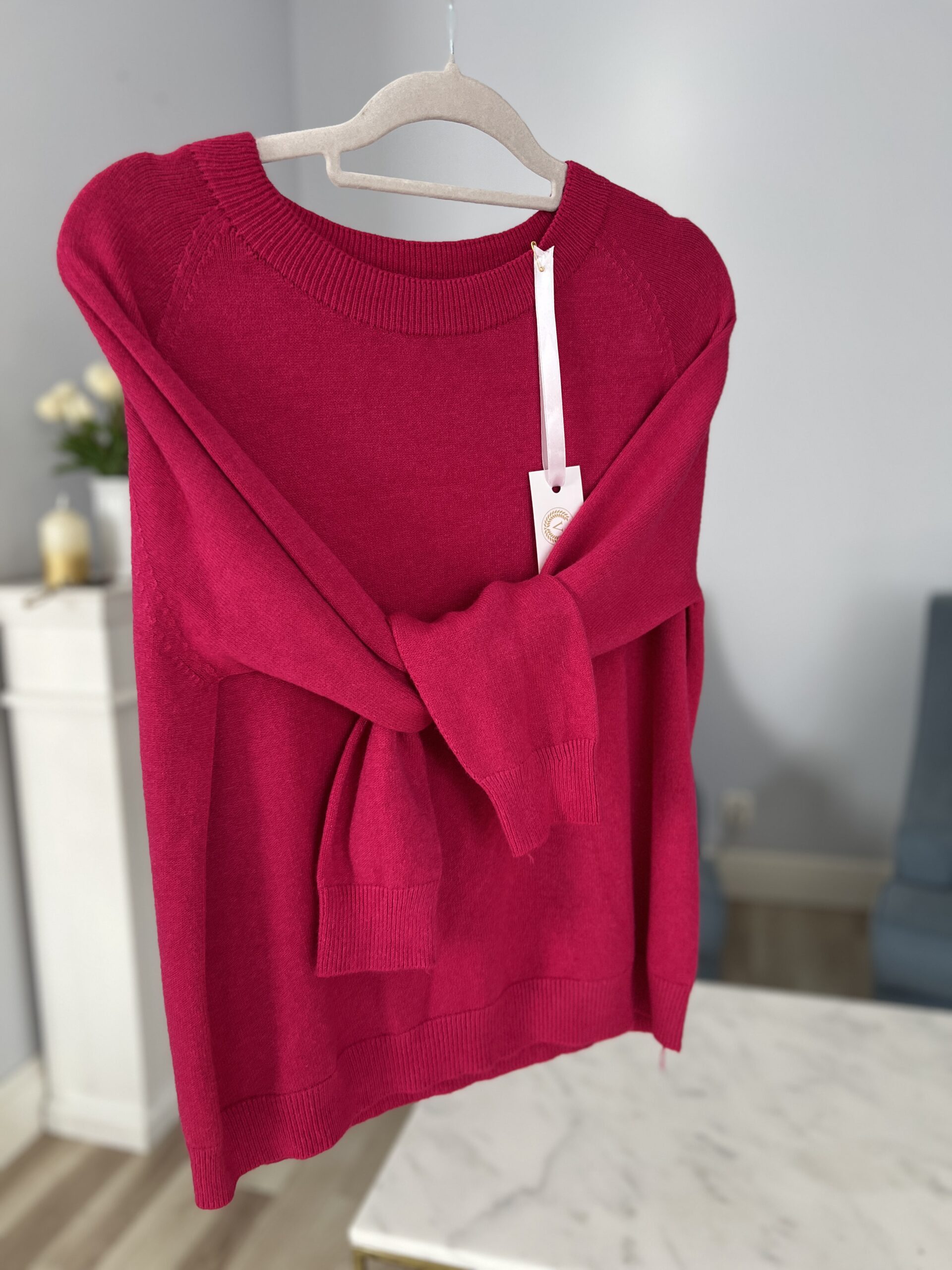 Sweter MIA/ mocny róż - obrazek 2