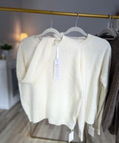 Pulower IVA -merino/kaszmir/jedwab  ELEGANCKIE ECRU