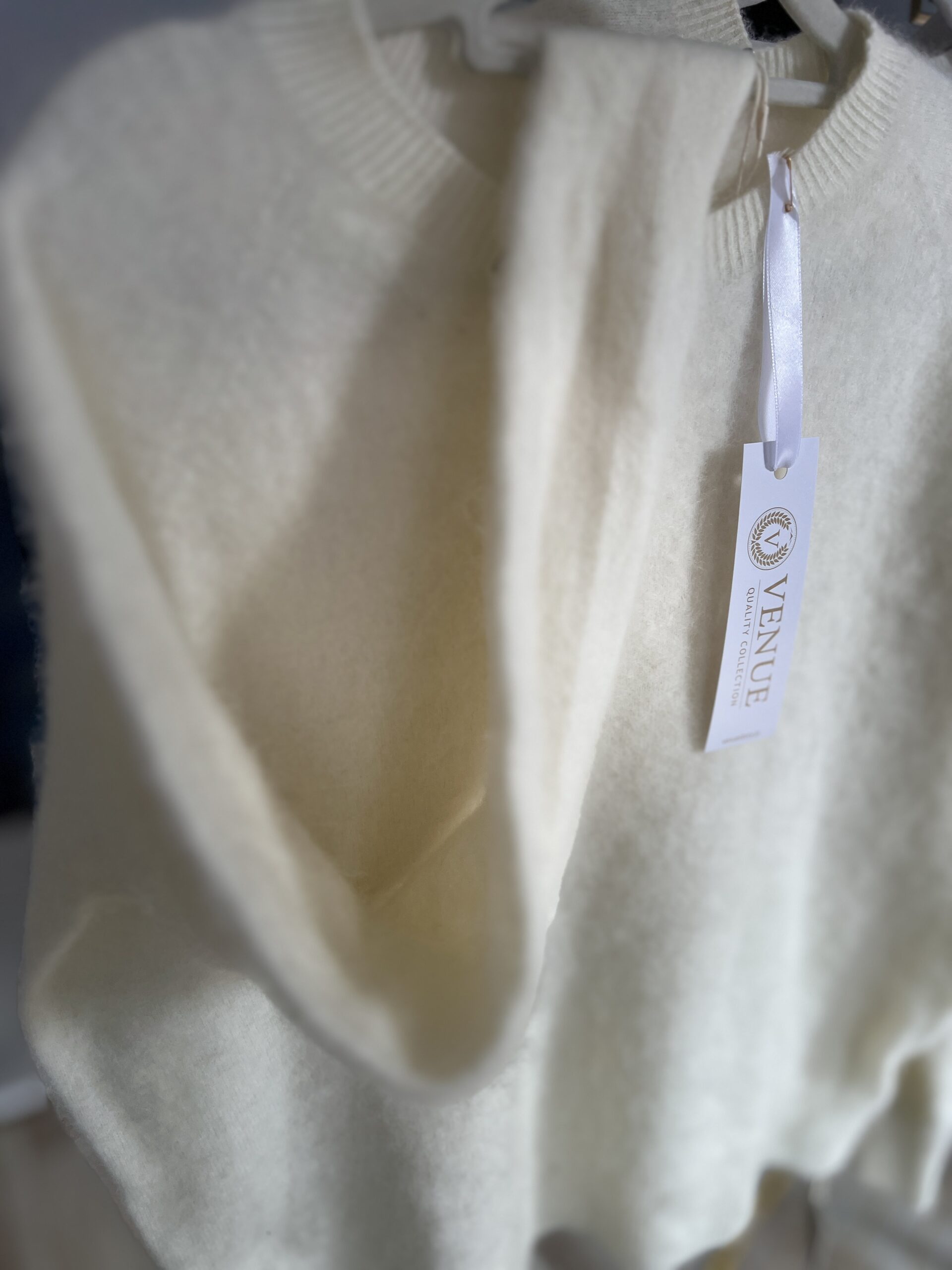 Pulower IVA -merino/kaszmir/jedwab ELEGANCKIE ECRU - obrazek 3