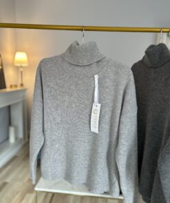 Golf Mary (100% merino)/ JASNA SZAROŚĆ