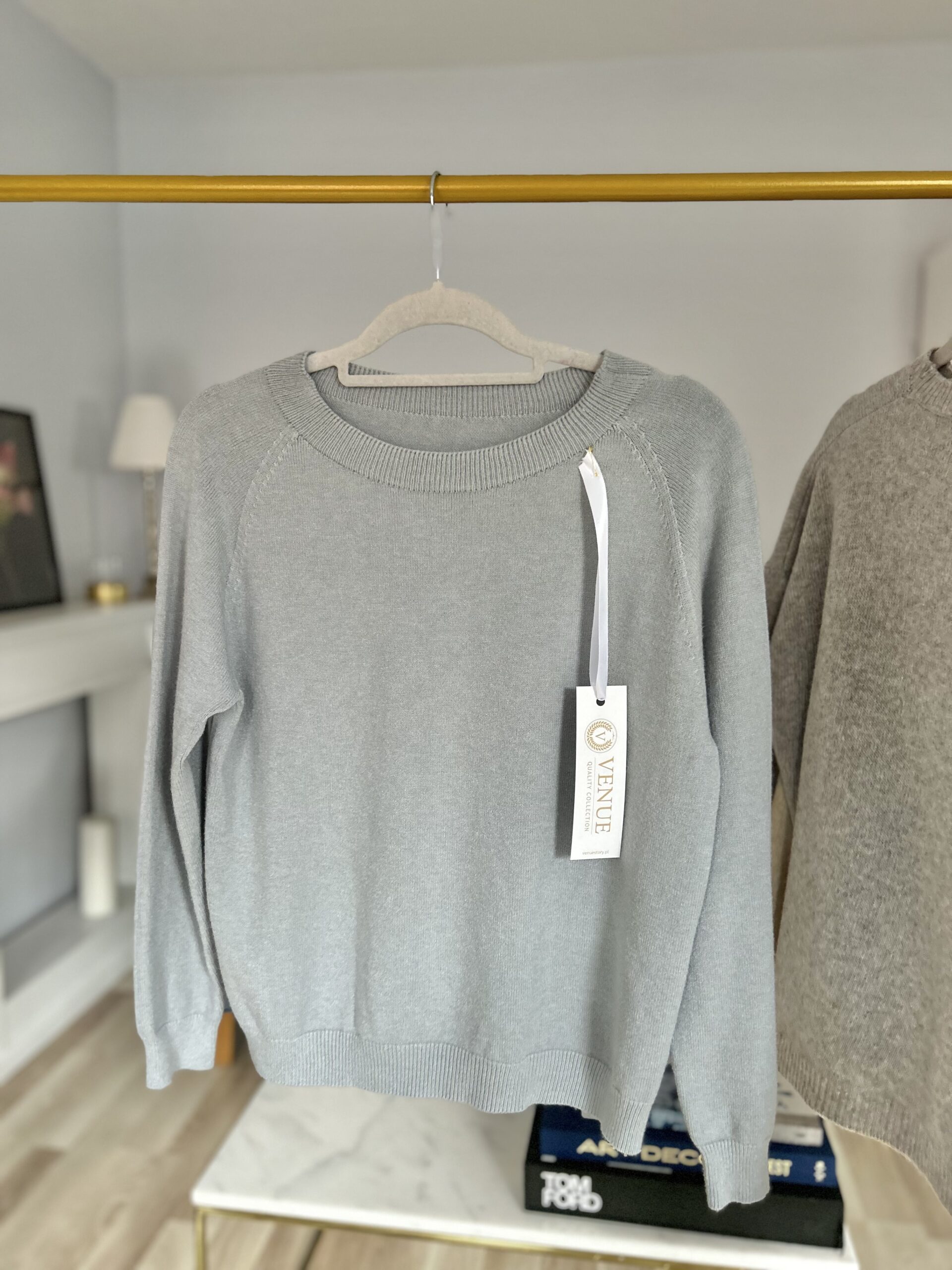 Sweter MIA/ BŁĘKITNA SZAROŚĆ