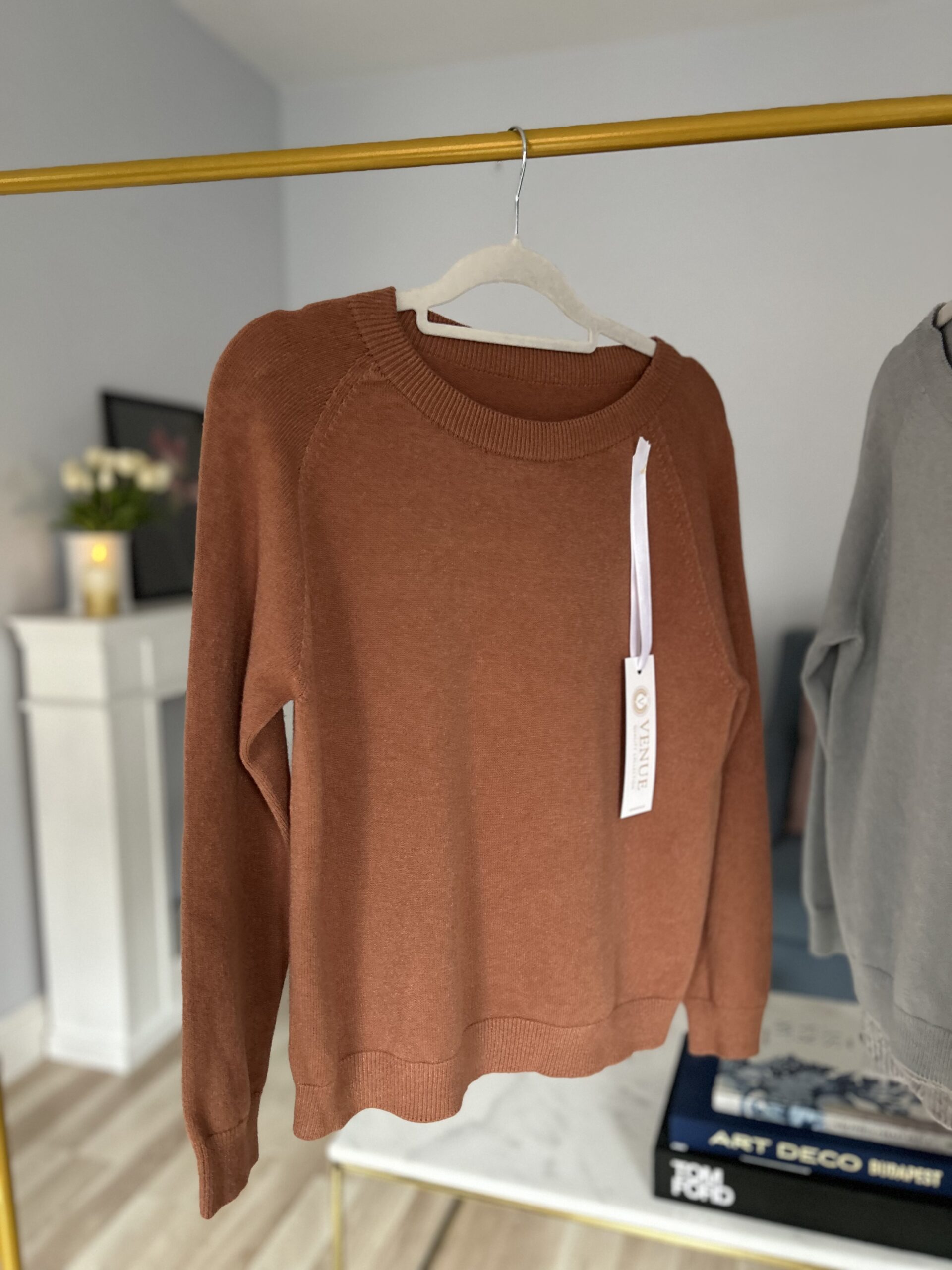 Sweter MIA/ ORZECHOWA CZEKOLADA